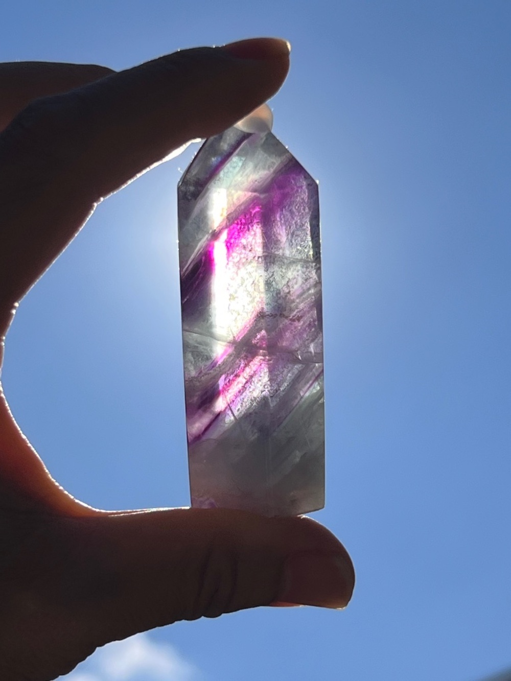 Fluorite (11) tower | crystal